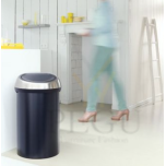 Touch bin мусорное ведро с крышкой, Brabantia XXL 60L матовый чёрный/FPP крышка