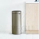 Brabantia ведро для мусора TOUCH BIN FLATBACK 30L Platinum