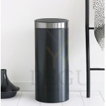 Brabantia ведро для мусора TOUCH BIN FLATBACK 30L матовый чёрный/FPP крышка