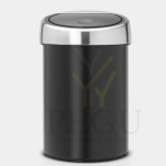 Мусорная урна Brabantia Tuch bin 3L,  сталь Чёрная
