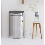 Brabantia prügikast TOUCH BIN FLATBACK 40L, Brilliant steel