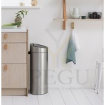 Brabantia prügikast TOUCH BIN FLATBACK 40L, Matt steel FPP