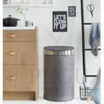 Brabantia prügikast TOUCH BIN FLATBACK 40L, Platinum/matt steel kaan