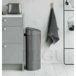 Brabantia prügikast TOUCH BIN FLATBACK 40L, Platinum