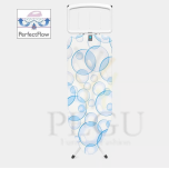 Triikimislaud Brabantia C, 124x45CM valge raam / Bubbles, Perfect Flow