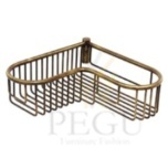 Угловая полочка для шампуня CAOS 30x9x30, бронза