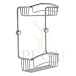 Полка для ванной 2-я  CAOS 200x100x320mm, Хром