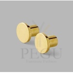 Nagi Ø25 x 21 mm, kuldne messing 2 tk