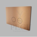WC сливная панель D Line Qtoo 235x155x4mm, Geberit Sigma 112 , PVD сатинированная медь