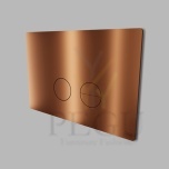 WC сливная панель D Line Qtoo 235x155x4mm, Geberit Sigma 112 , PVD медь полированная