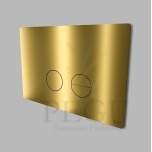 WC сливная панель D Line Qtoo 235x155x4mm, Geberit Sigma 112 , PVD полированная латунь