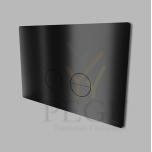WC сливная панель D Line Qtoo 235x155x4mm, Geberit Sigma 112 , PVD чёрный полированный