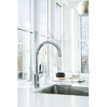 Damixa Clover GREEN 6007600 кухонный смеситель с краном для посудомойки хром, с высокой трубой