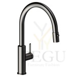 Köögisegisti Damixa Iris väljatõmmatava pihustiga harjatud grafiithall PVD 911205535