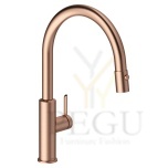 Köögisegisti Damixa Iris väljatõmmatava pihustiga harjatud vask PVD 911208735