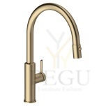 Кухонный смеситель Damixa Iris с выдвижным носиком шлифованная бронза PVD 911208835