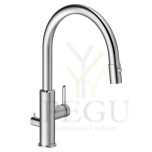 Смеситель для кухни Damixa Iris с выдвижным душем и краном для посудомойки хром 911400035