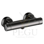 Termostaadiga dušisegisti Damixa Iris, harjatud grafiithall PVD 914005535
