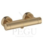 Термостатический смеситель для душа Damixa Iris, шлифованная бронза PVD 914008835