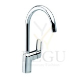 Damixa Clover кухонный смеситель, хром, с высокой трубой