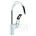 Damixa köögisegisti Clover Easy kõrge, x-change, kroom/must LM