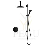 Süvistatud dušisüsteem Damixa SILHOUET SR2 matt must