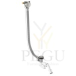 Vannisifoon ülevooluga Damixa 47l/min d40/50mm harjatud teras PVD