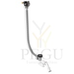 Сифон для ванной с переливом Damixa 47l/min d40/50mm матовый графит PVD