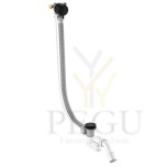 Сифон для ванной с переливом Damixa 47l/min d40/50mm матовый чёрный