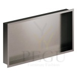 Süvistatav duširiiul Damixa Zen 300x600x75 mm, harjatud grafiithall PVD 487475500
