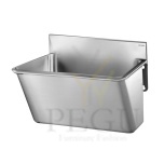 Delabie 1-kohaline kirurgi valamu madala tagaseinaga.  RST AISI 304 L 700mm
