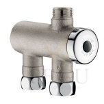 Delabie PREMIX NANO termostadi ventiil FM 3/8" nickel 34°C to 60°C