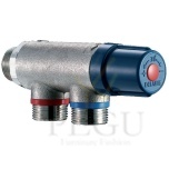 Delabie PREMIX COMPACT термостатический вентиль никель M3/4" 30 - 60°C