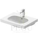 D-Code мебельная раковина Duravit 650x485mm белая с отверстием под смеситель