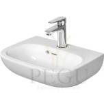 D-Code раковина Duravit 450x340mm белая с отверстием под смеситель