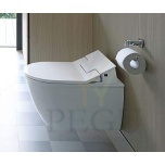 Duravit Me by Starck WC комплект настенный 63100000 белый, SensoWash Slim WC сидение с душем