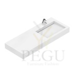 Valamu EUMAR Carre 140R parem 1400x520x130 CreaCore segisti avaga