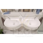 Valamu EUMAR Heom 125_2 1250x150x404mm GelCeramic segisti avaga