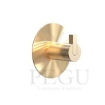 Nagi 1901-5 kleebitav Ø16/50 mm, 3M isekleepuva tagusega, harjatud kuld
