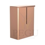 Hügieeniline prügikast kaanega seinale 12L 300x400x150 harjatud vask