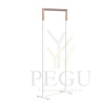 Riidestange BUKTO 6002 Frost 628x1500mm valge-harjatud vask