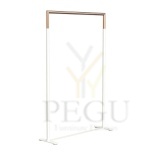 Riidestange BUKTO 6003 Frost riide-riiul, 1028x1500mm valge - harjatud vask