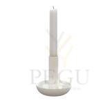 Подсвечник Frost RONDO Ø28/92 H100mm, нержавеющая сталь, белый