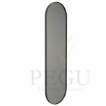 Frost peegel raamiga 400x1400mm must ALU