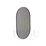 Frost peegel raamiga 600x1000mm must ALU