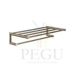 Полка SHELF-1936, 600mm, Н/Р сталь, полированное золото
