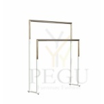 Двойная вешалка для полотенец TOWEL STAND 1976 напольная Frost NOVA2 матовый белый-полированное золото