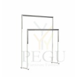 Двойная вешалка для полотенец TOWEL STAND 1976 напольная Frost NOVA2 матовый белый-полированная