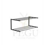 Frost обувная полка Shoe shelf 1 Nova 600mm Н/Р сталь чёрный/чёрный