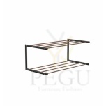 Frost обувная полка Shoe shelf 1 Nova 600mm Н/Р сталь медь/чёрный